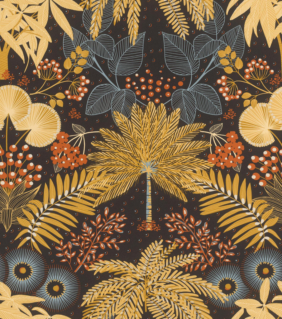 Brewster Home Fashions Leonor Mustard Bohemian Jungle Wallpaper