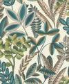 Brewster Home Fashions Liani Cream Painterly Botanical Wallpaper