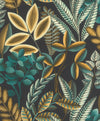 Brewster Home Fashions Liani Black Painterly Botanical Wallpaper