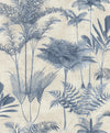 Brewster Home Fashions Kinabalu Blue Rainforest Wallpaper