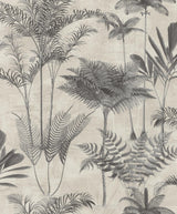 Brewster Home Fashions Kinabalu  Rainforest Charcoal Wallpaper