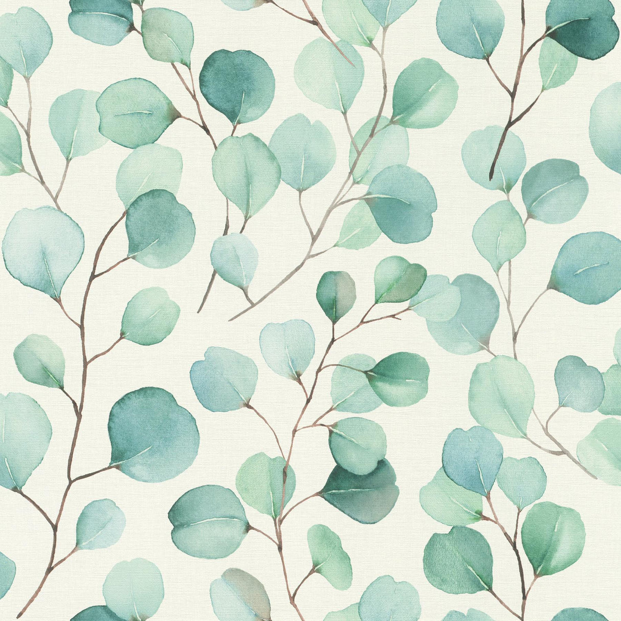 Brewster Home Fashions Elaina Aqua Watercolor Boughs Wallpaper