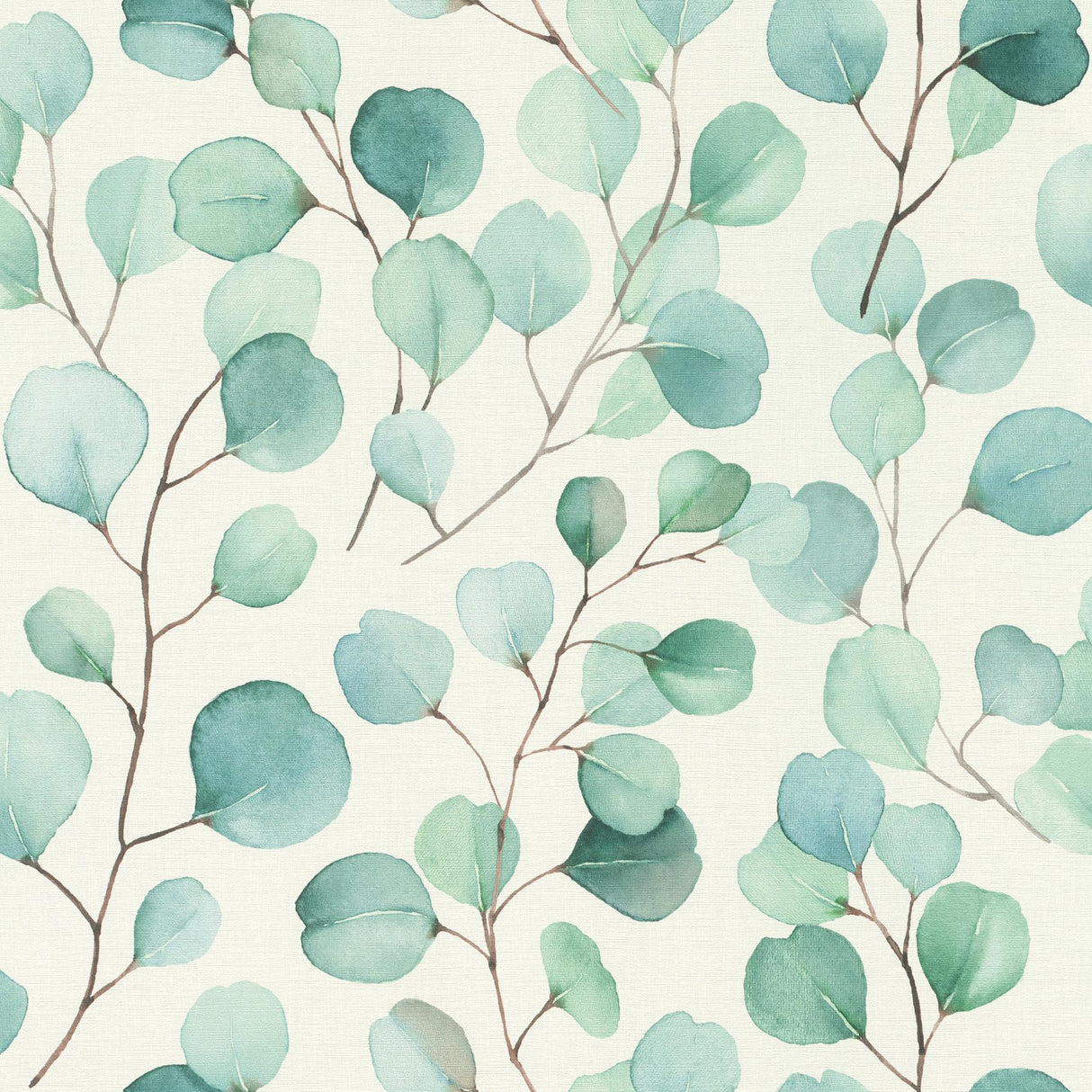 Brewster Home Fashions Elaina Watercolor Boughs Aqua Wallpaper