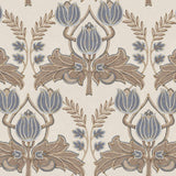 JF Fabrics 8215 Beige/Brown/Blue/Grey (35) Wallpaper