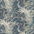 JF Fabrics 8217 Blue/Brown/Teal (69) Wallpaper