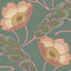 JF Fabrics 8218 Green/Blush Pink/Copper/Gold (77) Wallpaper