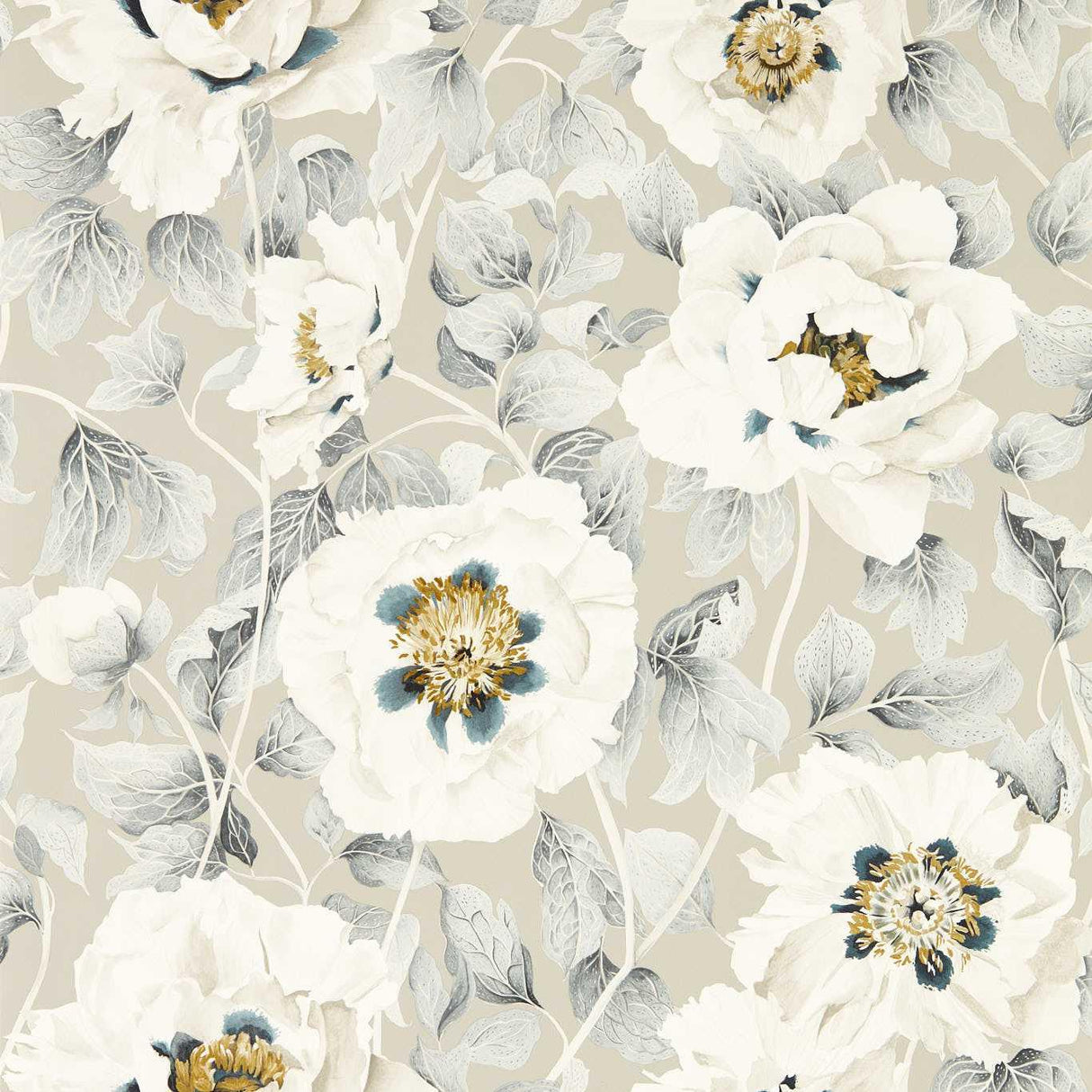 Harlequin Florent Stone/Tranquility/Slate Wallpaper
