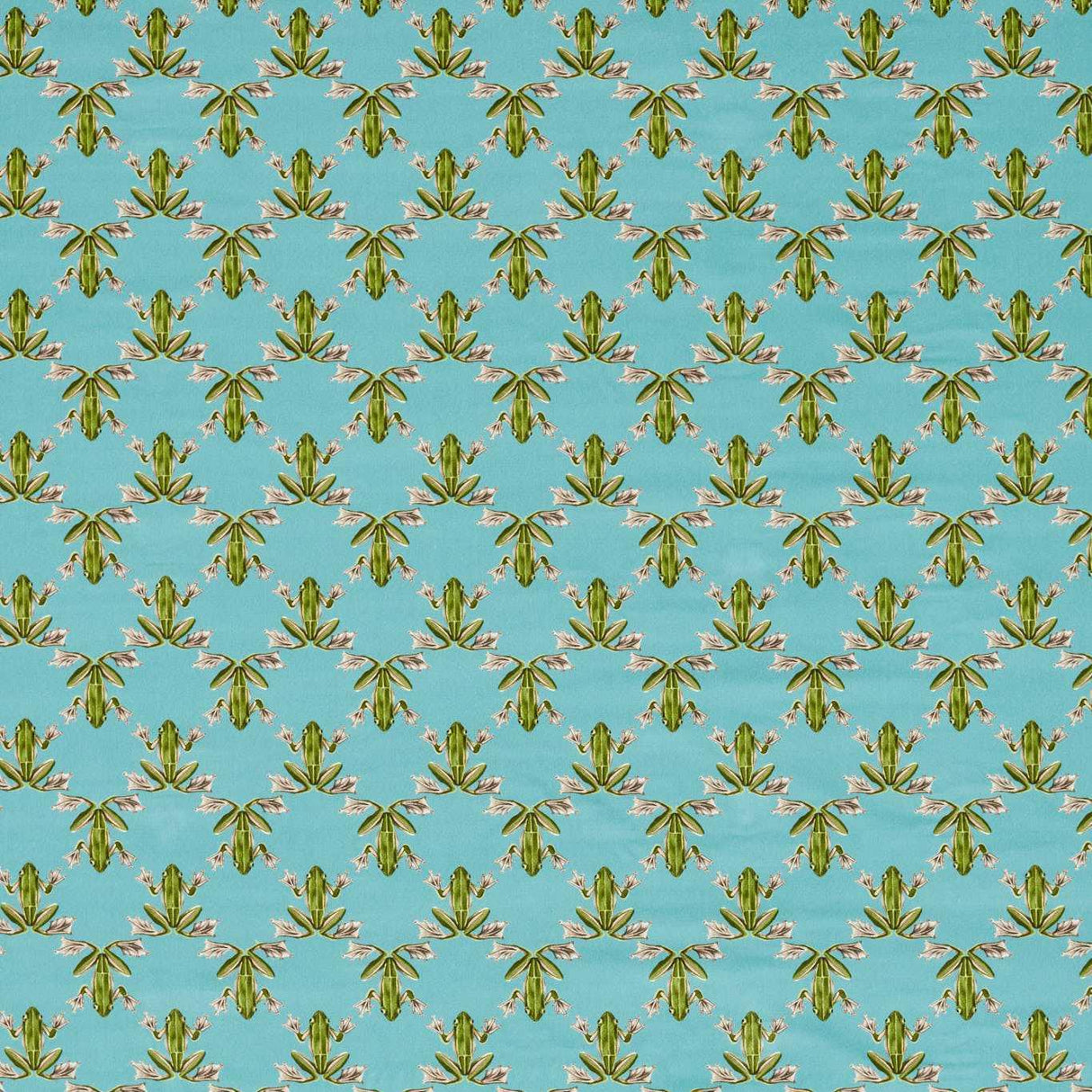 Harlequin Wood Frog Azul/Pistachio Fabric