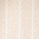Schumacher Acanthus Stripe Sheer Taupe Fabric