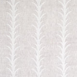 Schumacher Acanthus Stripe Sheer Carbon Fabric