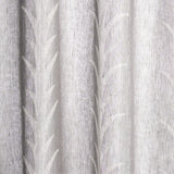 Schumacher Acanthus Stripe Sheer Carbon Fabric