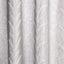Schumacher Acanthus Stripe Sheer Carbon Fabric