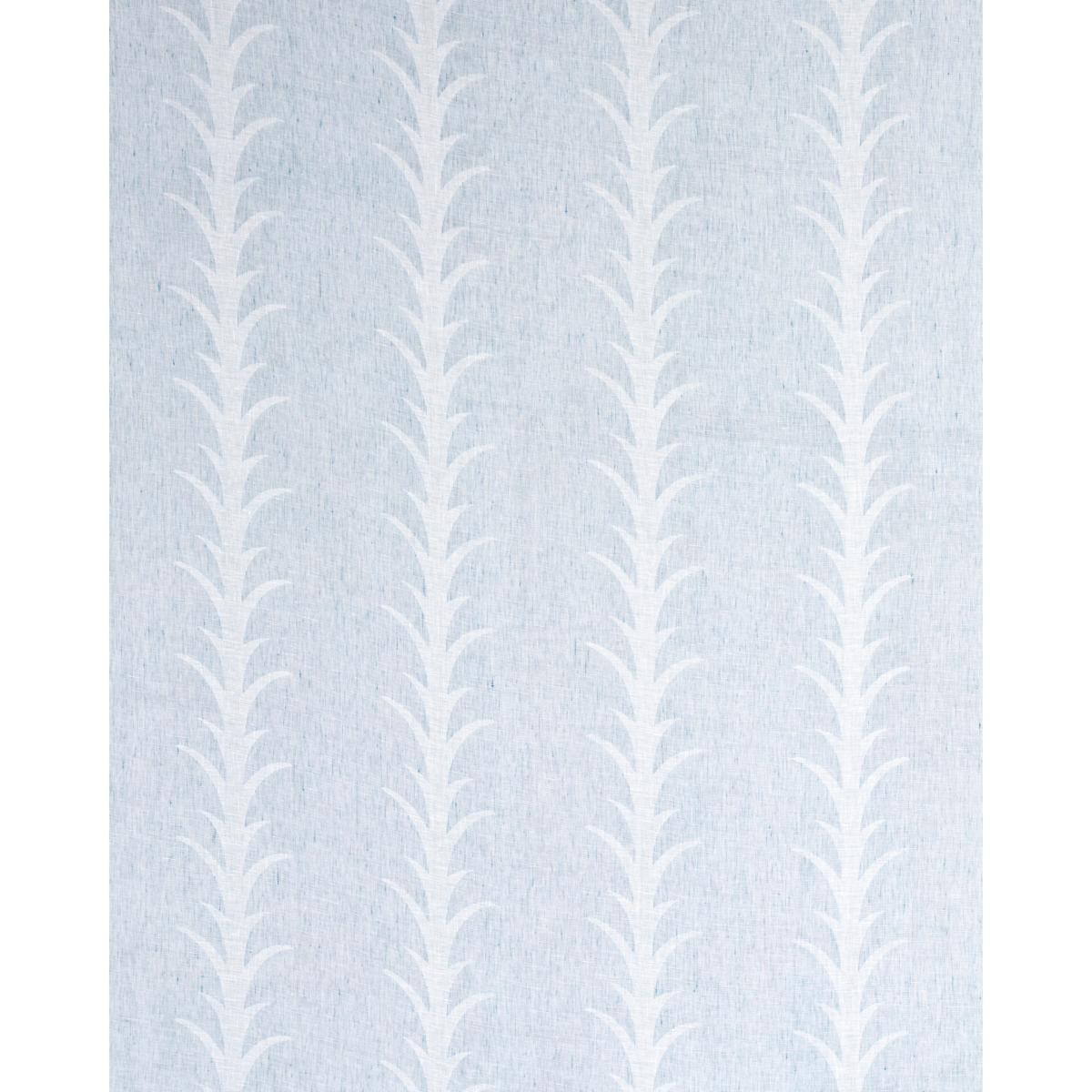 Schumacher Acanthus Stripe Sheer Slate Fabric