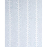 Schumacher Acanthus Stripe Sheer Slate Fabric