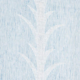 Schumacher Acanthus Stripe Sheer Slate Fabric