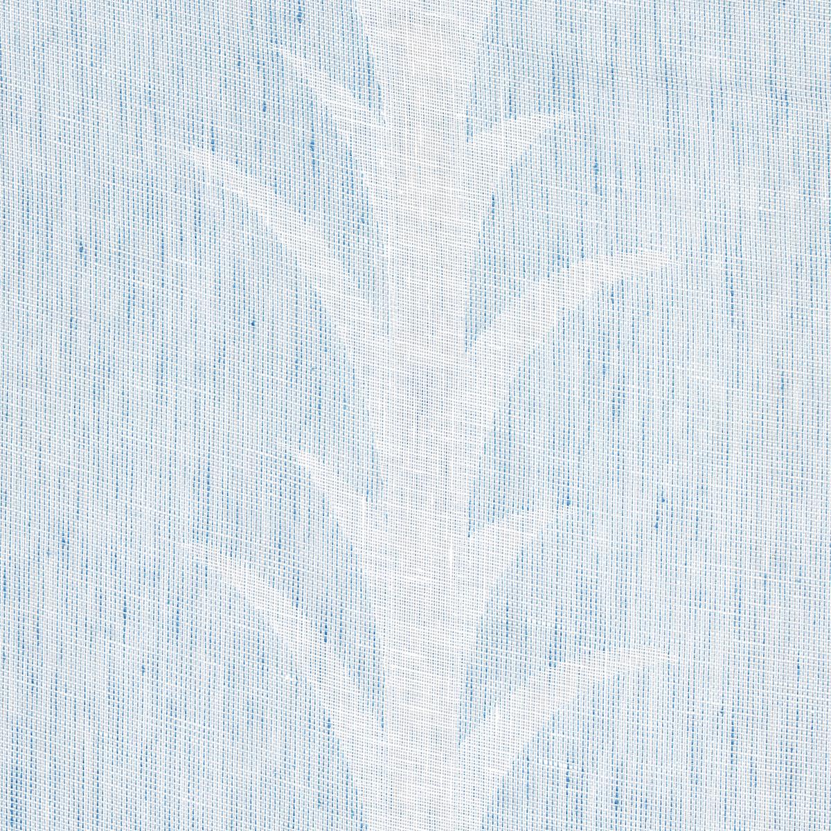 Schumacher Acanthus Stripe Sheer Slate Fabric