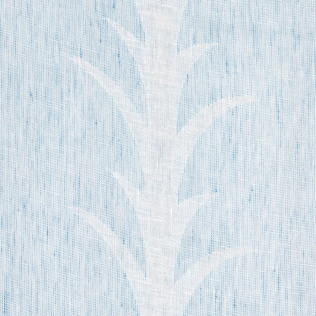 Schumacher Acanthus Stripe Sheer Slate Fabric