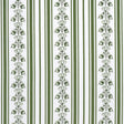Schumacher Delft Stripe Green Fabric
