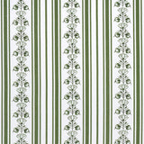 Schumacher Delft Stripe Green Fabric