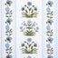 Schumacher Royal Poppy Stripe Sky Fabric