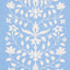 Schumacher Jaipur Mughal Flower Cornflower Blue Fabric