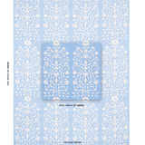Schumacher Jaipur Mughal Flower Cornflower Blue Fabric