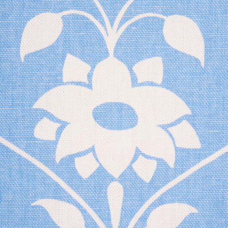 Schumacher Jaipur Mughal Flower Cornflower Blue Fabric