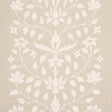 Schumacher Jaipur Mughal Flower Ivory On Natural Fabric