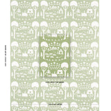 Schumacher Farm Scene Green Fabric