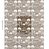 Schumacher Farm Scene Brown Fabric