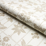 Schumacher Georgia Wildflowers Neutral Fabric