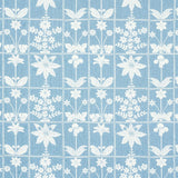 Schumacher Georgia Wildflowers Blue Fabric