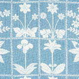 Schumacher Georgia Wildflowers Blue Fabric