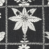 Schumacher Georgia Wildflowers Black Fabric