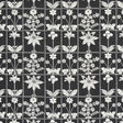 Schumacher Georgia Wildflowers Black Fabric
