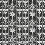 Schumacher Georgia Wildflowers Black Fabric