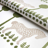 Schumacher Polka Dot Pony Olive Fabric