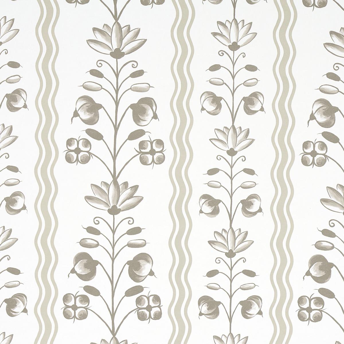 Schumacher Delft Waves Neutral Wallpaper – DecoratorsBest