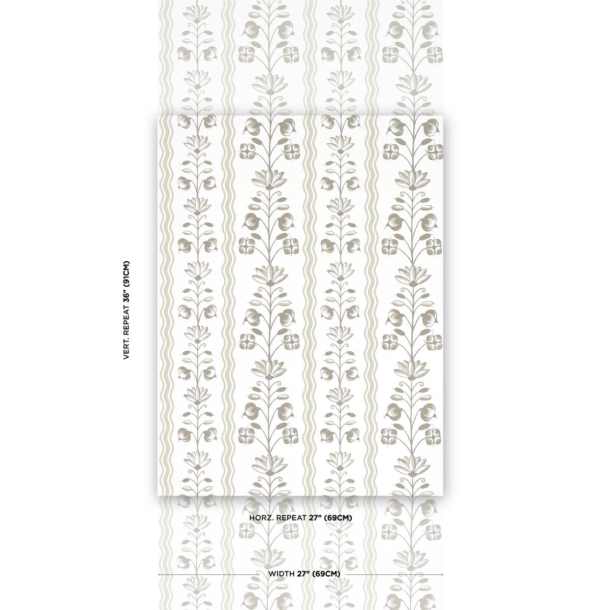 Schumacher Delft Waves Neutral Wallpaper – DecoratorsBest