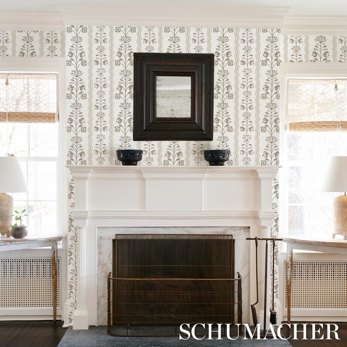 Schumacher Delft Waves Neutral Wallpaper – DecoratorsBest