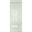 Schumacher Bamboo Trellis Panel A Green Wallpaper