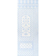 Schumacher Bamboo Trellis Panel A Blue Wallpaper