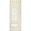 Schumacher Bamboo Trellis Panel A Neutral Wallpaper