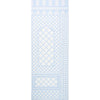 Schumacher Bamboo Trellis Panel B Blue Wallpaper