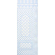 Schumacher Bamboo Trellis Panel B Blue Wallpaper