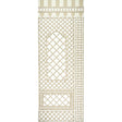 Schumacher Bamboo Trellis Panel B Neutral Wallpaper