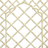 Schumacher Bamboo Trellis Panel B Neutral Wallpaper