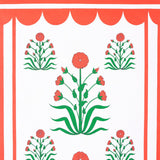 Schumacher Royal Poppy Panel A Red Wallpaper