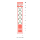 Schumacher Royal Poppy Panel B Red Wallpaper