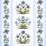 Schumacher Poppy Stripes Blue Wallpaper